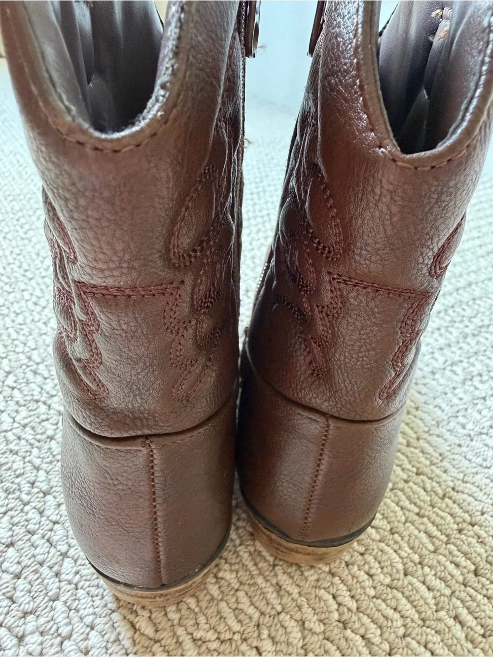 Cat & Jack Brown Western Pull-On Kids Boots